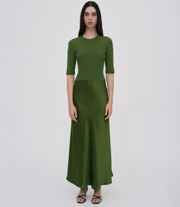 Rosetta Getty COMBO T-SHIRT DRESS