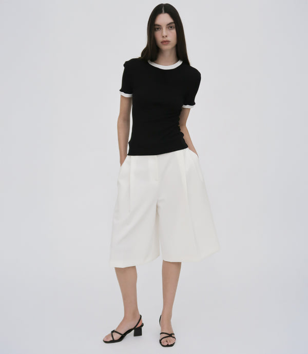 rosetta getty CONTRAST RIB T-SHIRT