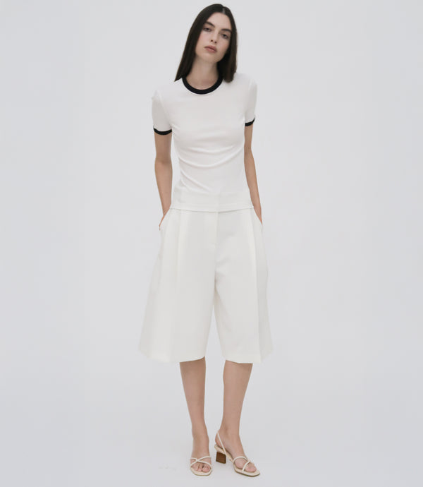 rosetta getty CONTRAST RIB T-SHIRT