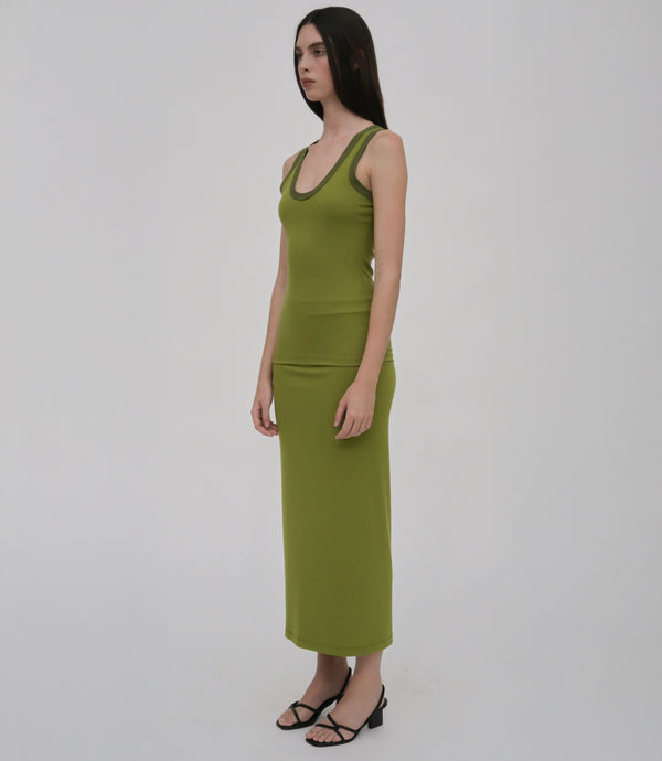 Rosetta Getty CONTRAST RIB T-TANK