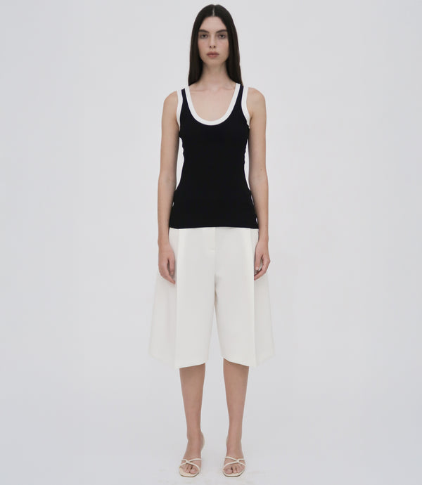 Rosetta Getty CONTRAST RIB TANK