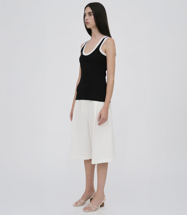 Rosetta Getty CONTRAST RIB TANK