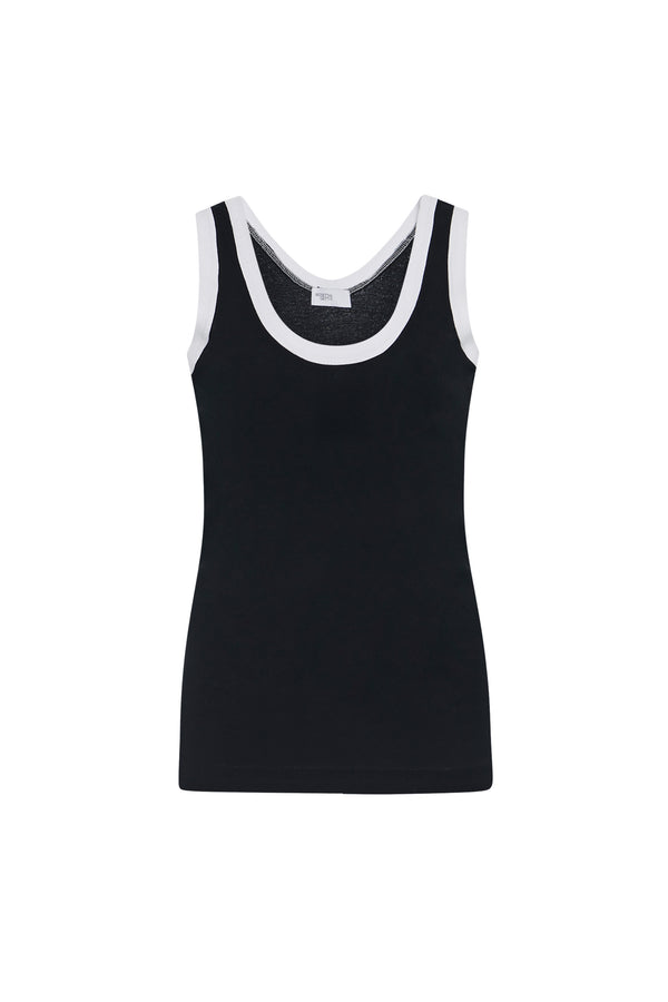 Rosetta Getty CONTRAST RIB TANK