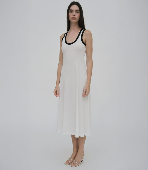 rosetta getty CONTRAST RIB TANK DRESS