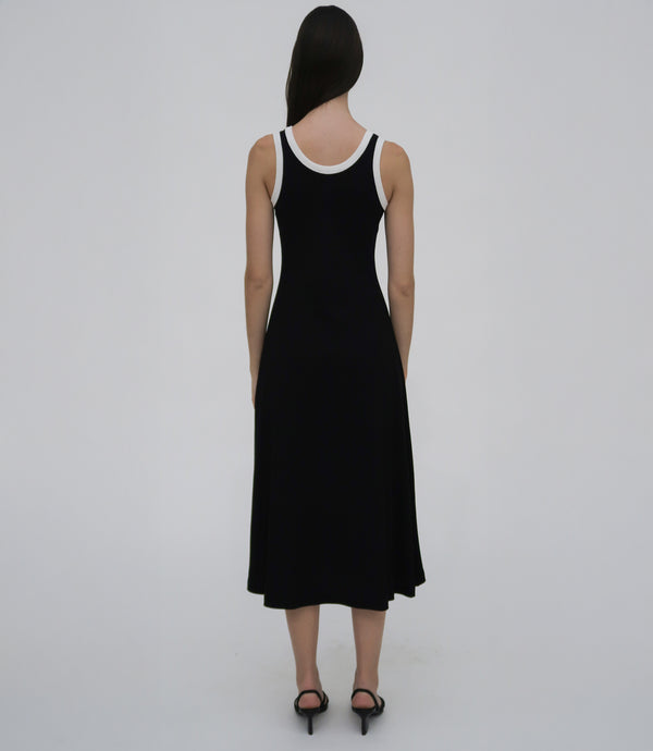 Rosetta Getty CONTRAST RIB TANK DRESS