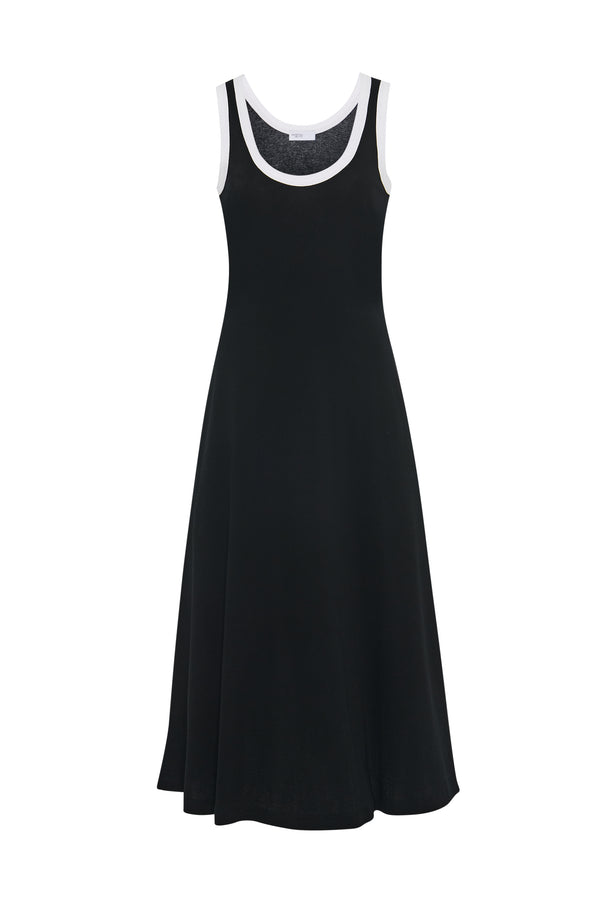 Rosetta Getty CONTRAST RIB TANK DRESS