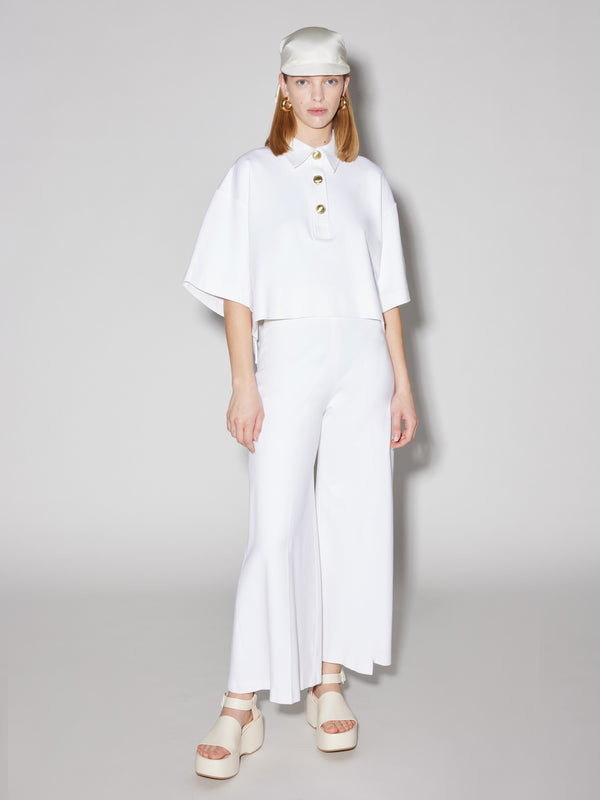 rosetta getty Cropped Oversized Polo