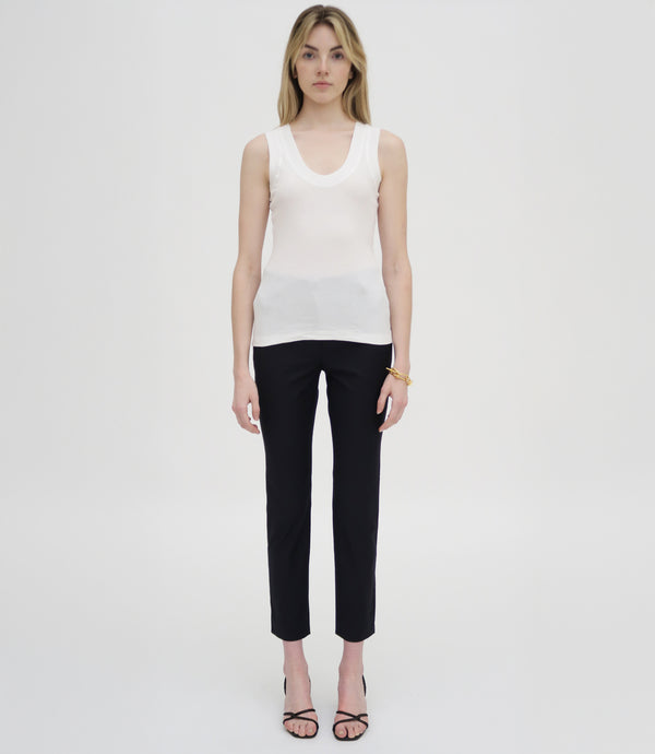 Rosetta Getty CROPPED SKINNY CASUAL PANT