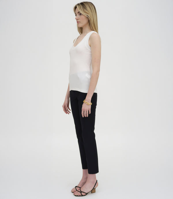 Rosetta Getty CROPPED SKINNY CASUAL PANT