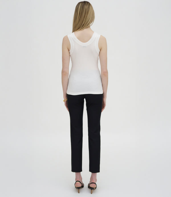 Rosetta Getty CROPPED SKINNY CASUAL PANT