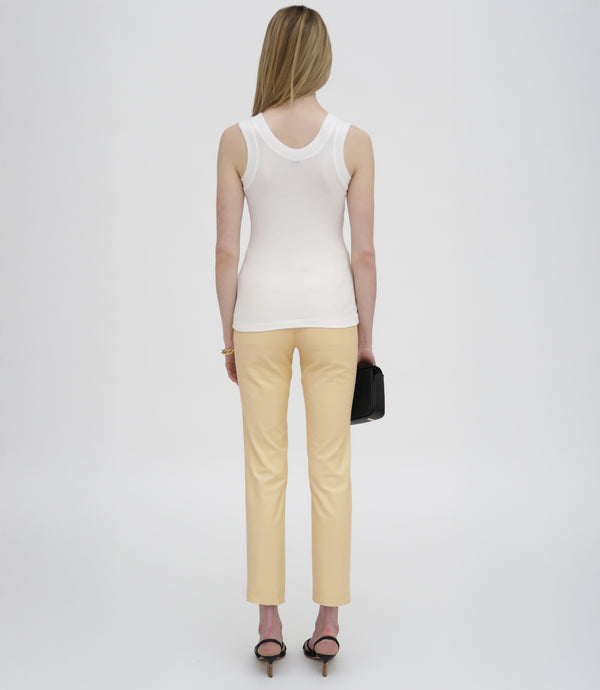 Rosetta Getty CROPPED SKINNY CASUAL PANT