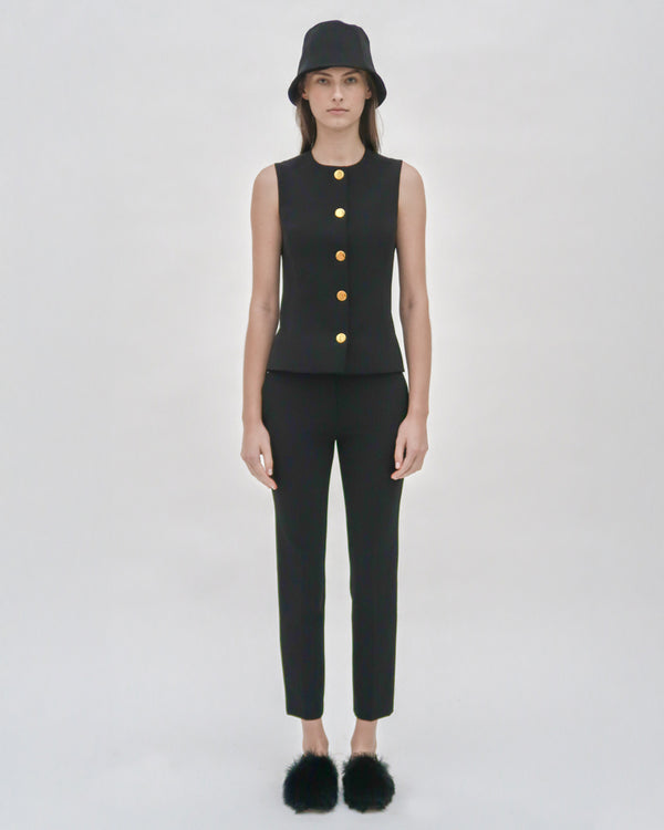 Rosetta Getty CROPPED SKINNY PANT - TECHNICAL CADY