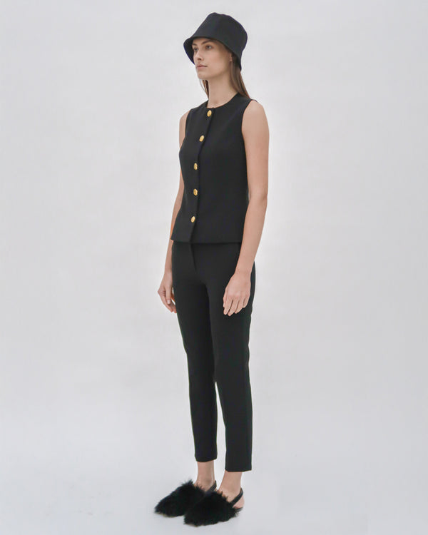 Rosetta Getty CROPPED SKINNY PANT - TECHNICAL CADY