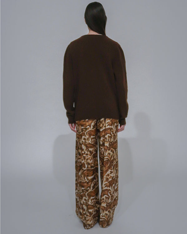 Rosetta Getty DEEP V-NECK PULLOVER