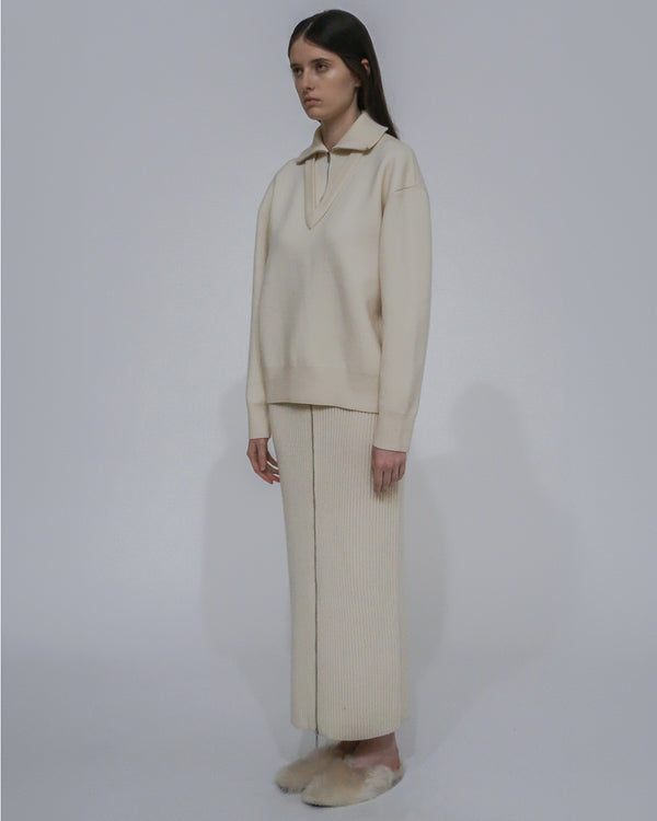 Rosetta Getty DOUBLE LAYER PULLOVER