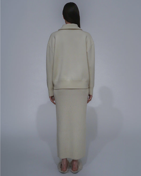 Rosetta Getty DOUBLE LAYER PULLOVER