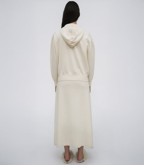 Rosetta Getty DOUBLE LAYER PULLOVER HOODIE
