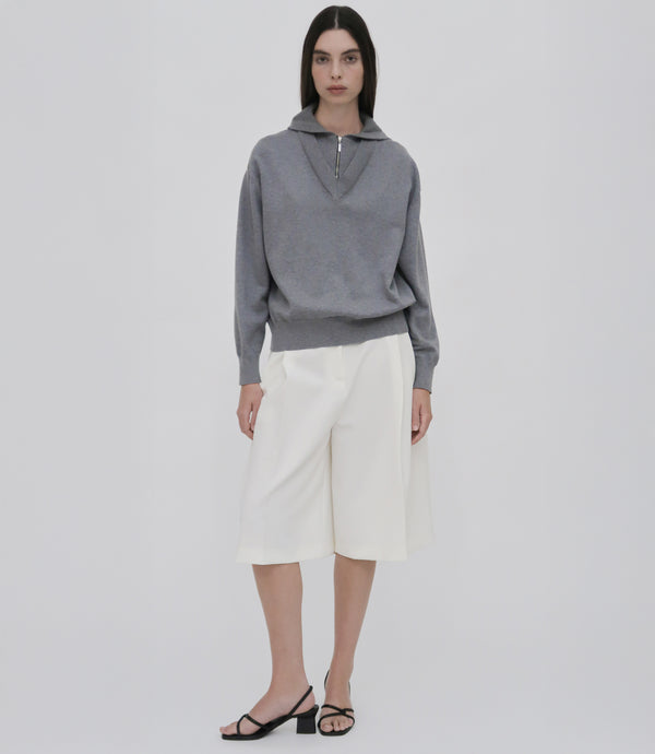 Rosetta Getty DOUBLE LAYER PULLOVER HOODIE