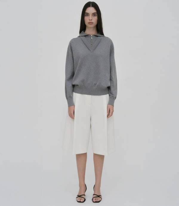 Rosetta Getty DOUBLE LAYER PULLOVER HOODIE