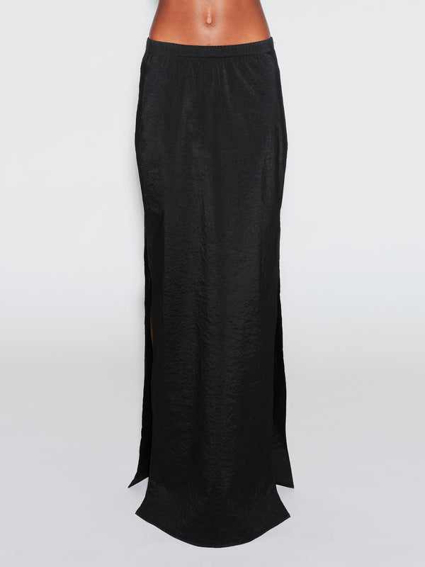 Rosetta Getty DOUBLE LAYER SPLIT SKIRT