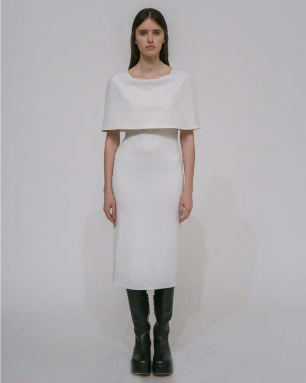 rosetta getty FITTED CAPE DRESS