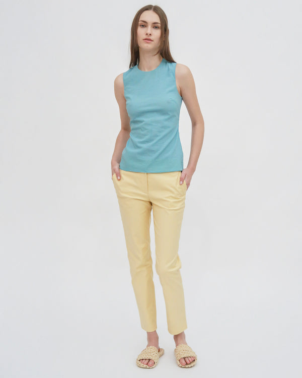 Rosetta Getty FITTED CREWNECK TANK TOP