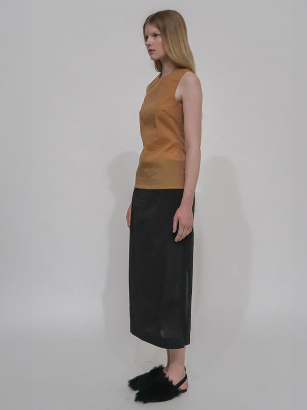 Rosetta Getty FITTED CREWNECK TANK TOP