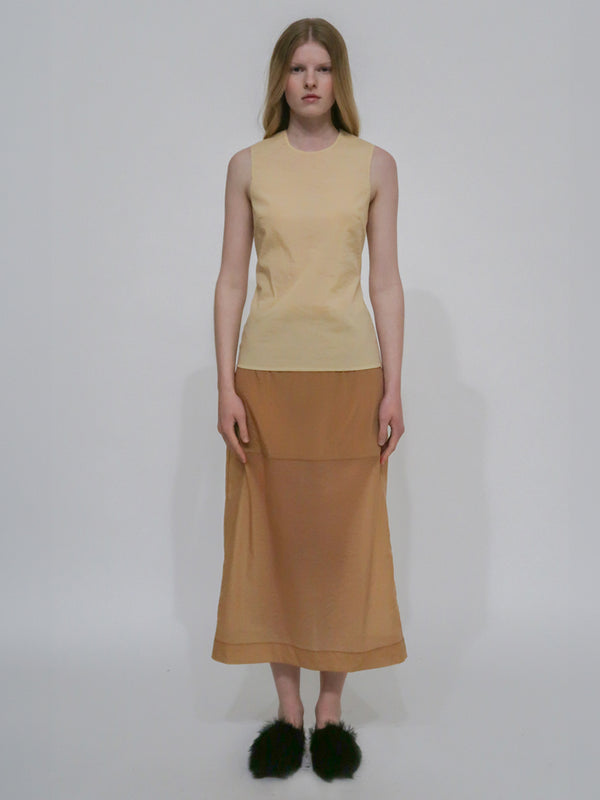 Rosetta Getty FITTED CREWNECK TANK TOP