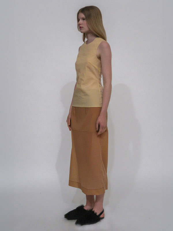 Rosetta Getty FITTED CREWNECK TANK TOP