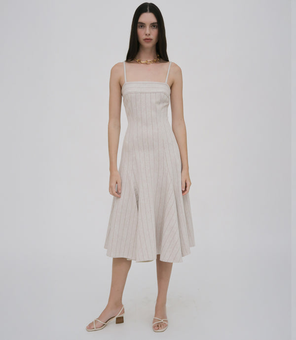 rosetta getty FITTED GODET DRESS