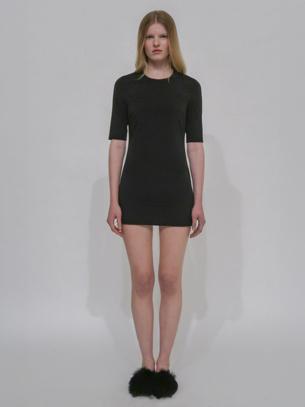 Rosetta Getty FITTED T-SHIRT MINIDRESS