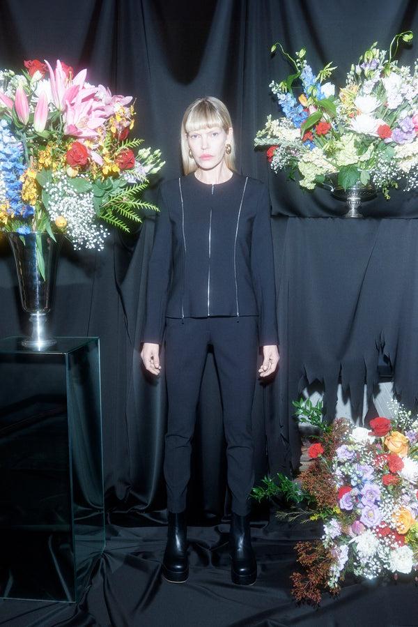 Rosetta Getty FITTED ZIPPER JACKET