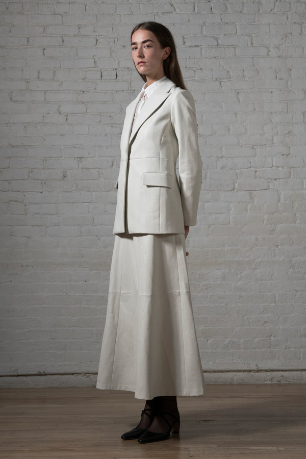 Rosetta Getty FLARED SKIRT - STRETCH PLONGE