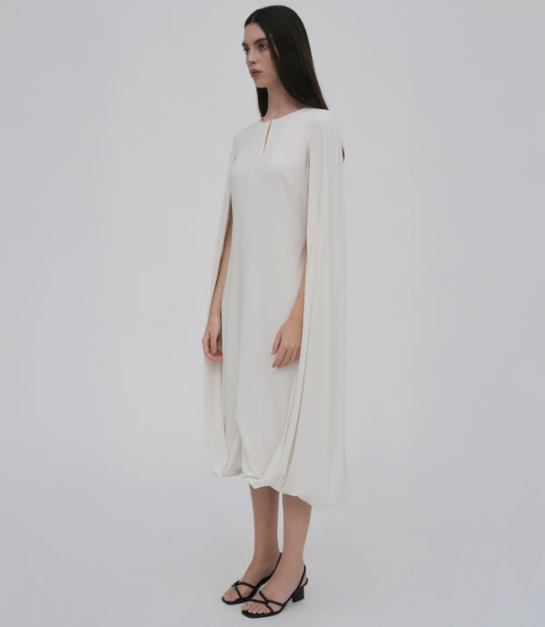 Rosetta Getty FOLD CAPE DRESS