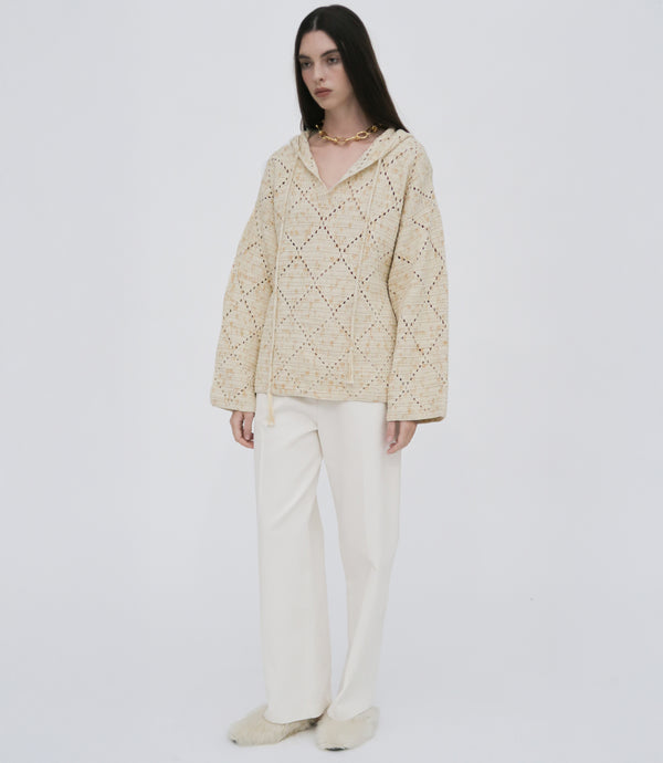 rosetta getty HAND CROCHET BAJA HOODIE