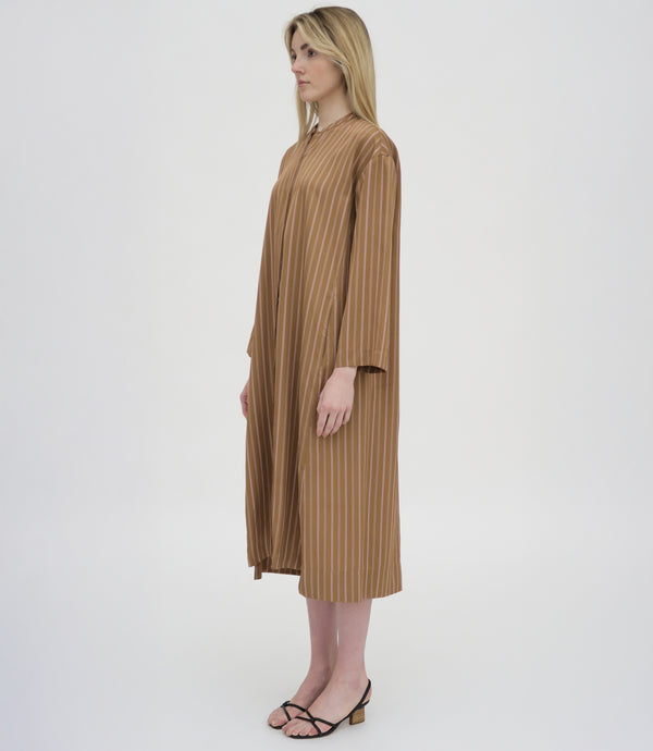 Rosetta Getty LONG SLEEVE CAFTAN SHIRTDRESS