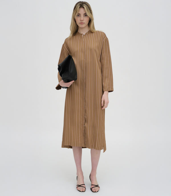 rosetta getty LONG SLEEVE CAFTAN SHIRTDRESS
