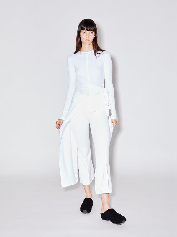 Rosetta Getty Long Sleeve Split Apron T-Shirt