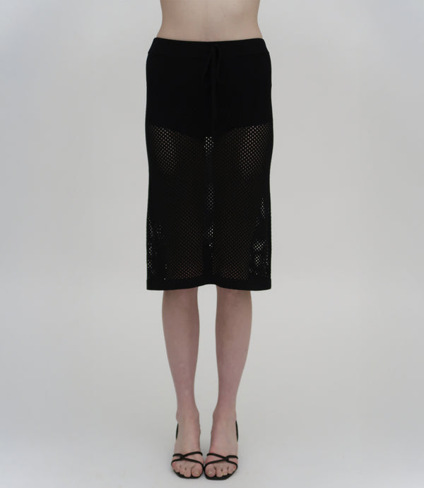 Rosetta Getty MESH MIDI SKIRT