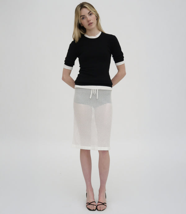 rosetta getty MESH MIDI SKIRT