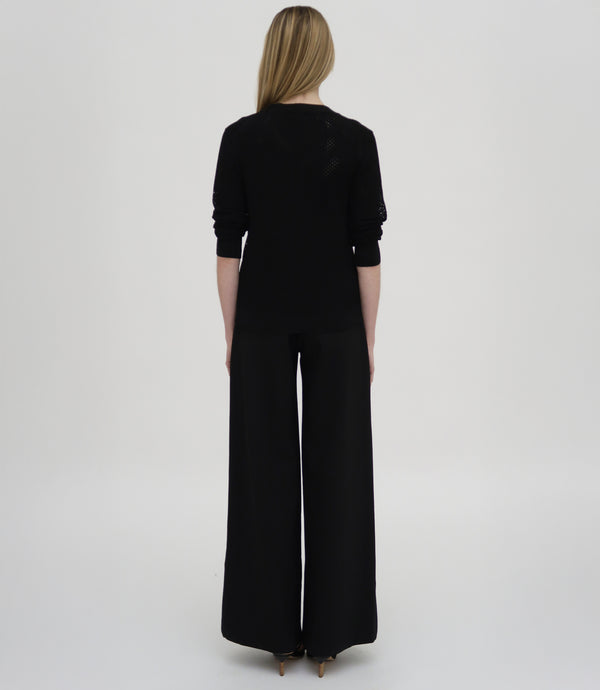 Rosetta Getty MESH POINTELLE CARDIGAN