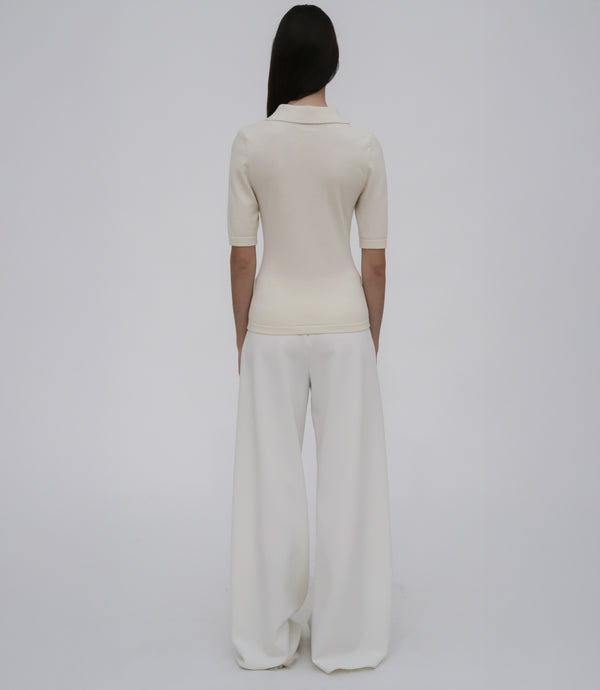 Rosetta Getty OPEN NECK POLO