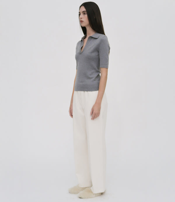 Rosetta Getty OPEN NECK POLO