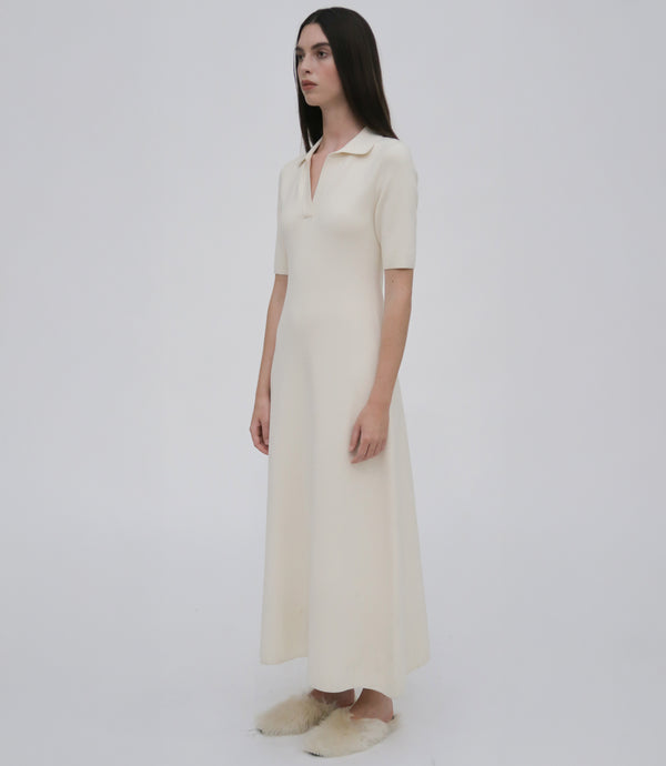 Rosetta Getty OPEN NECK POLO DRESS