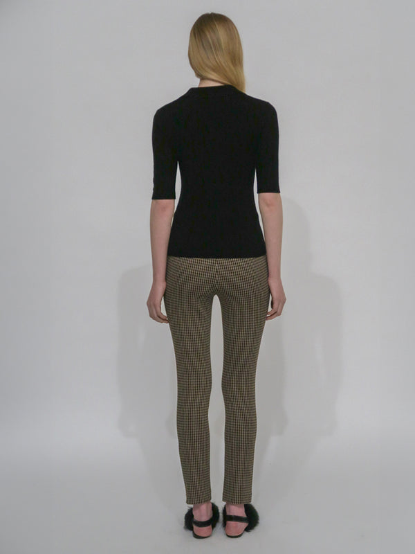 Rosetta Getty OPEN NECK POLO SWEATER