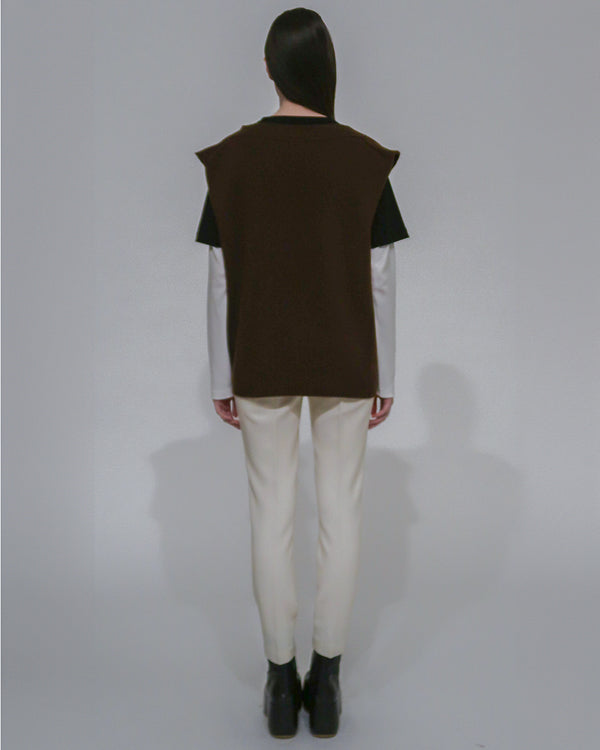 Rosetta Getty OVERSIZED SWEATER VEST