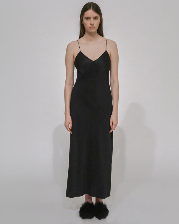 Rosetta Getty PANELED BIAS SLIP DRESS