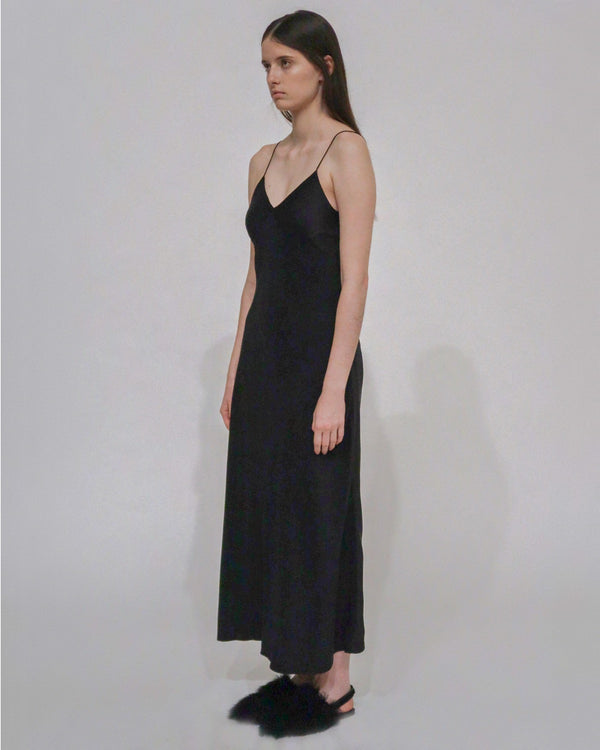 Rosetta Getty PANELED BIAS SLIP DRESS
