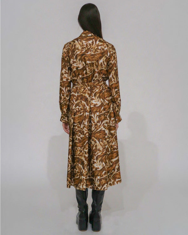 Rosetta Getty PLEATED SHIRTDRESS