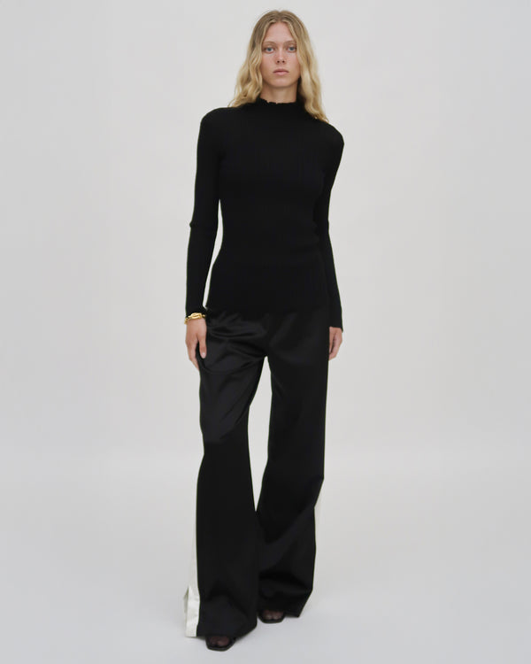 Rosetta Getty PLISSE TURTLENECK
